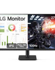 Monitor Led 27 LG 27ms500-b 1920x1080 Hdmi 5ms 100hz Preto