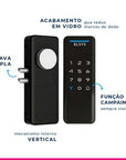 Fechadura Digital de Sobrepor ELSYS, Com Senha, Preto