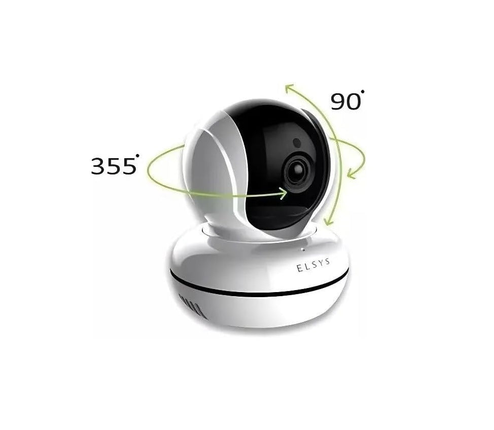 Câmera Inteligente Wifi Giratória Full HD MYRA 360 ESC-WR5F