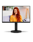Monitor AOC 21,5 LED 22B3HMF FHD c/ajuste de altura, preto