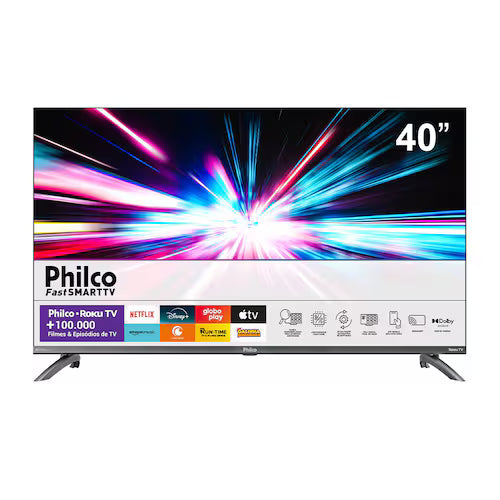 Smart TV 40" Philco Full HD LED PTV40M9GR2CGB Roku TV Dolby Áudio