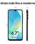 Smartphone Samsung Galaxy A16 128GB, 4GB RAM - Cinza