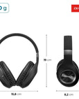 Fone De Ouvido Headphone Aiwa Hp-02-b Bluetooth