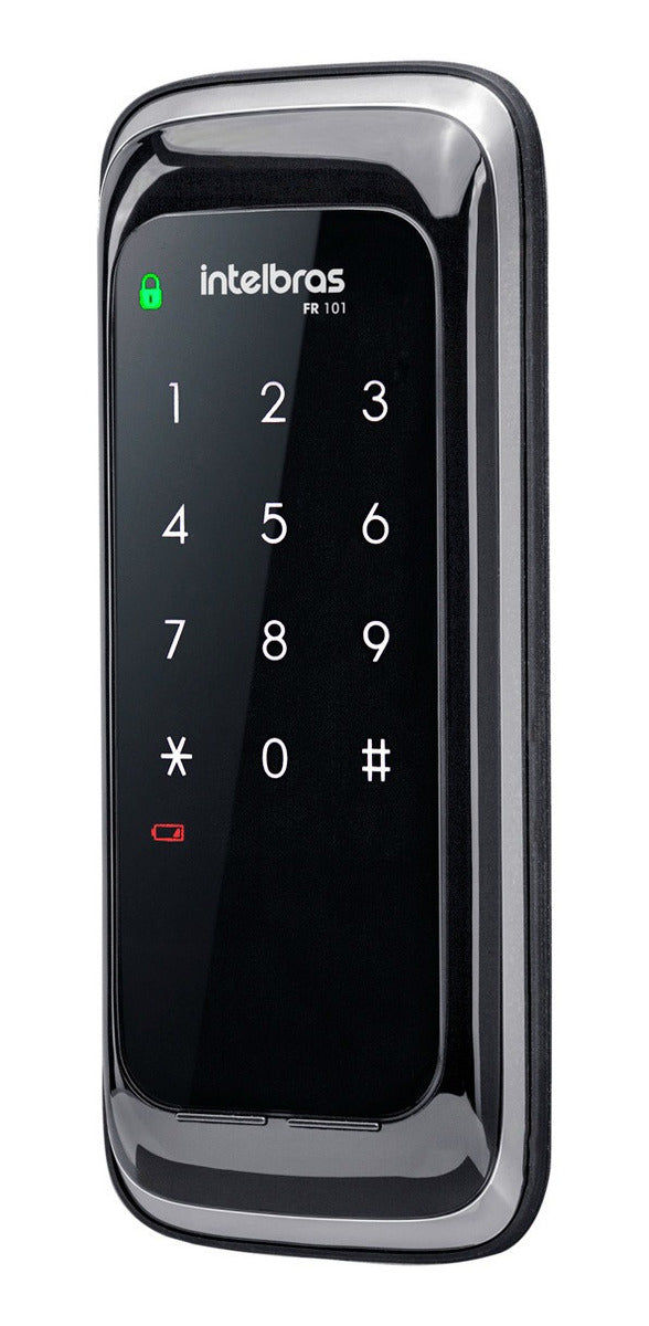 Fechadura Digital De Sobrepor Touch Screen Fr 101 Preta