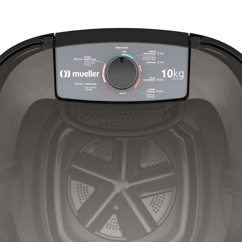 Lavadora Mlt10 Bpa6i Pto 60hz Cor Preto - 127v