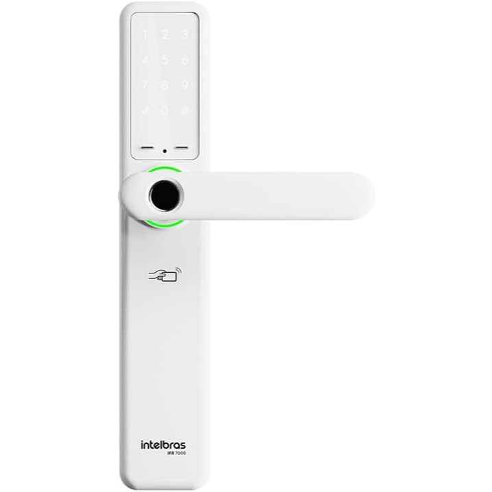 Fechadura Inteligente de Embutir com Biometria IFR 7000 Prata Intelbras
