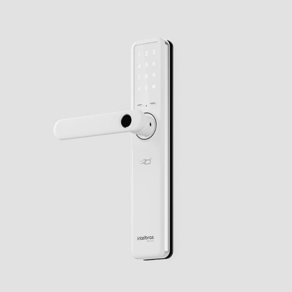 Fechadura Inteligente de Embutir com Biometria IFR 7000 Prata Intelbras