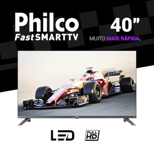 Smart TV 40" Philco Full HD LED PTV40M9GR2CGB Roku TV Dolby Áudio