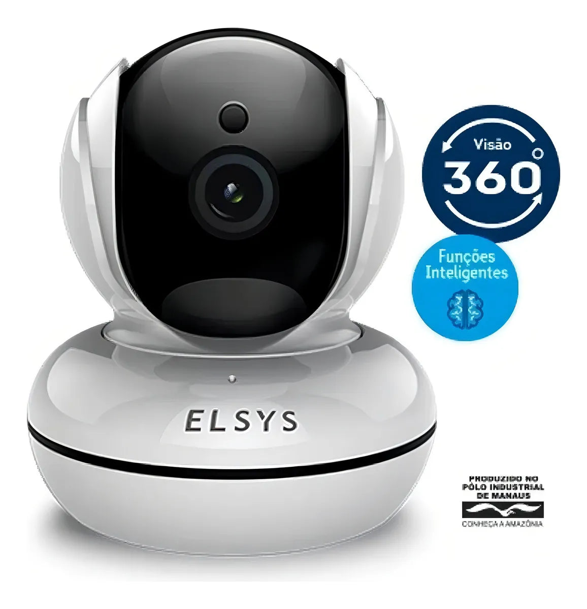 Câmera Inteligente Wifi Giratória Full HD MYRA 360 ESC-WR5F