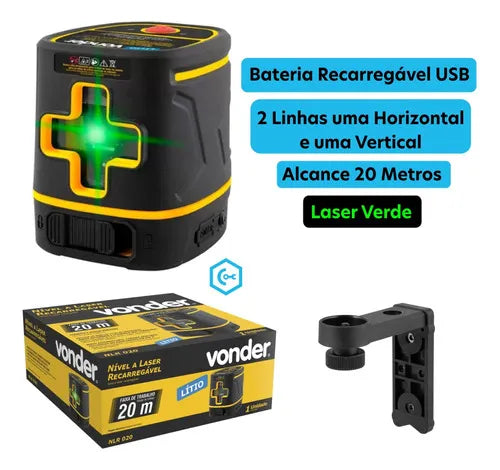 NIVEL LASER 20M RECARREGAVEL NLR020 VD