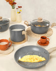 Jogo De Panela 4 Peças Indução Antiaderente Dark Grey Oster