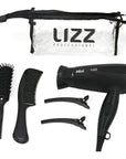 Secador De Cabelo Lizz Mini Preto 1200w Viagem Bivolt