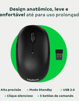 MOUSE INTELBRAS MSI100 -SEM FIO PRETO BLISTER