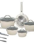 Jogo De Panelas 8 Peças Ceramic Prime Off White - Neuhaus