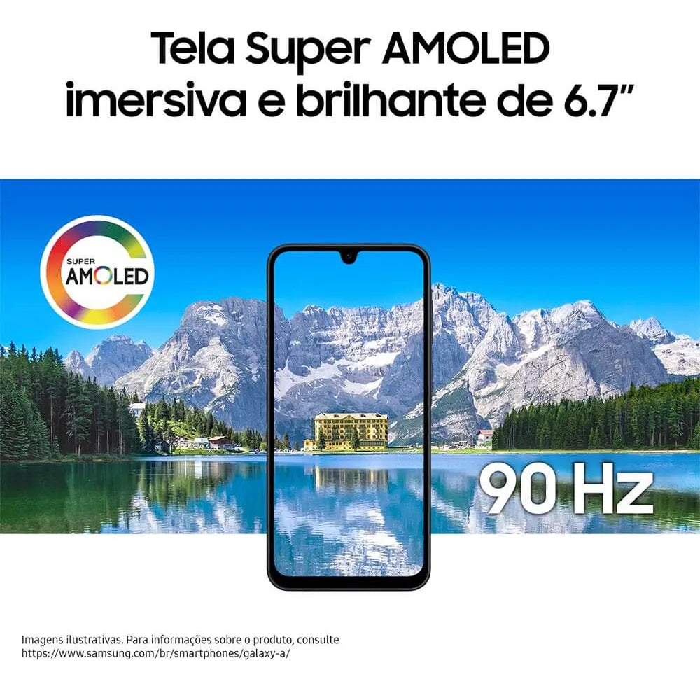 Smartphone Samsung Galaxy A17 5G, 128GB, 4GB, 50MP Tela 6.7" - Preto
