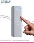 FECHADURA DE SOBREPOR VERTICAL ESF-DS1100V – PRATA