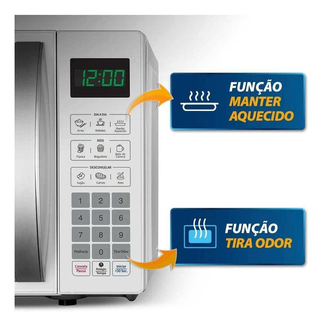 Micro-Ondas, Mondial, Branco, 1200W - MO-01-21-W 220v