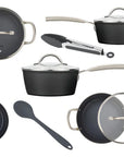 Jogo De Panelas 8 Peças Ceramic Prime Black - Neuhaus