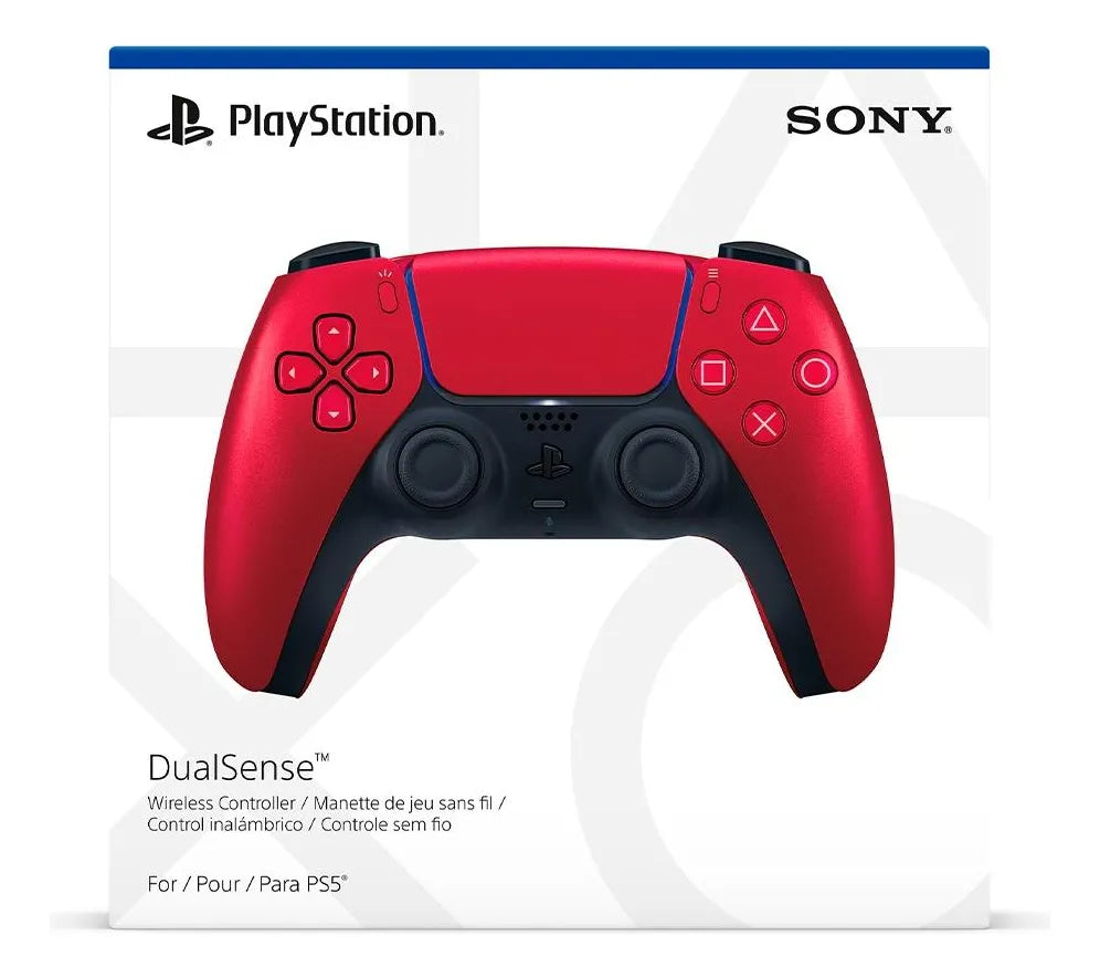 Controle Sony Ps5 Dualsense, Sem Fio, Volcanic Red