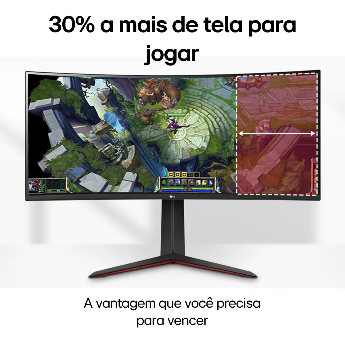 Monitor Gamer 34" LG Ultragear Curvo –Tela VA 34GP63A-B