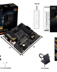 Placa-mãe Asus Tuf A520m-plus Wi-fi Amd Am4 Ryzen Preto
