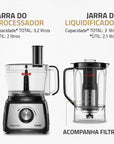 Multiprocessador Turbo Chef 5 em 1 Mondial MPN-01-B - 110V