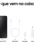 Smartphone Samsung Galaxy A17 5G, 128GB, 4GB, 50MP Tela 6.7" - Preto