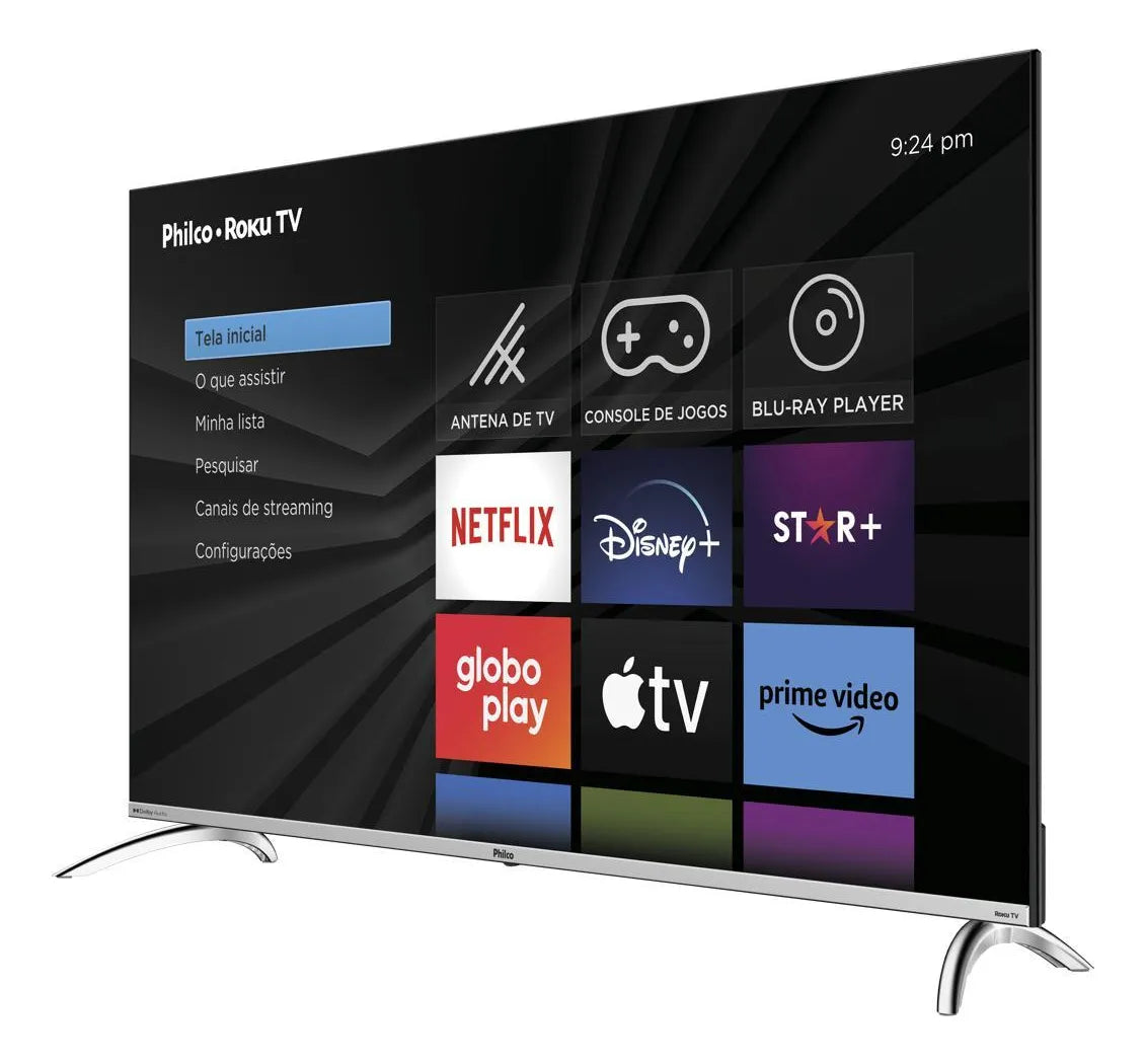 Smart TV 50" Philco PTV50G7PR2CSB 4K Roku TV Led Dolby Audio
