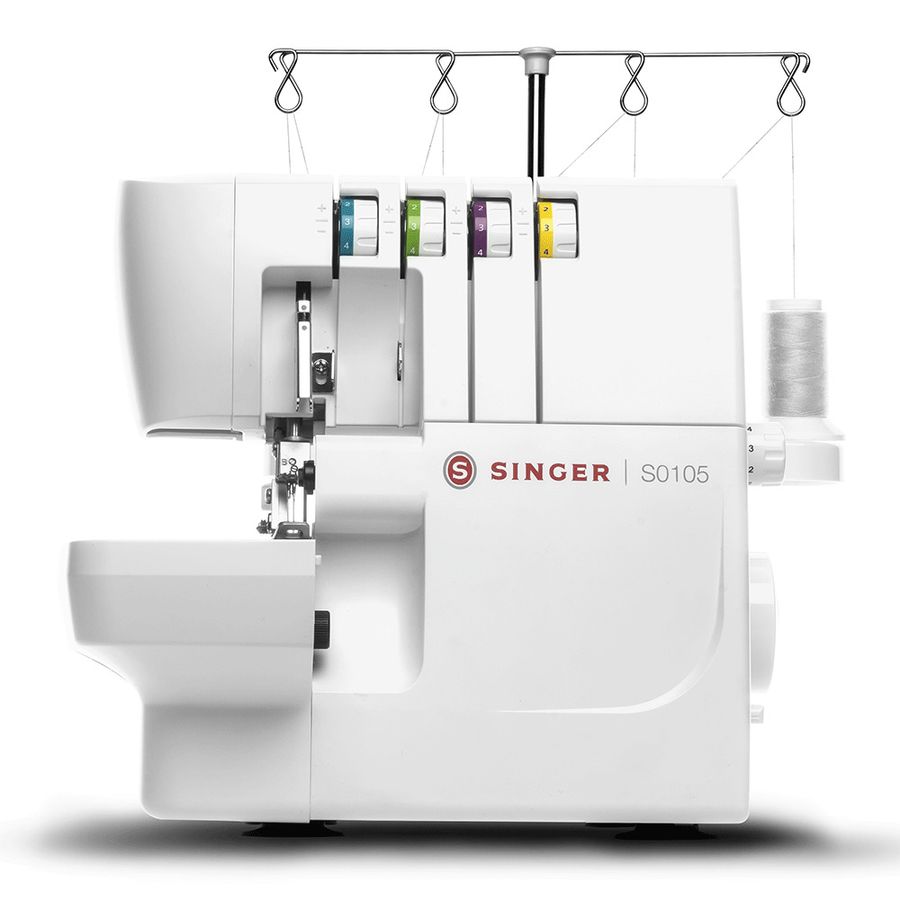 Máquina de Costura SINGER S0105 Overloque Branco - 127V