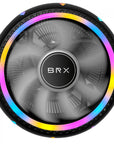 COOLER PARA PROCESSADOR BRX GLOW ICE CAF103, RGB, 90MM, INTEL-AMD, PRETO