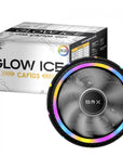 COOLER PARA PROCESSADOR BRX GLOW ICE CAF103, RGB, 90MM, INTEL-AMD, PRETO