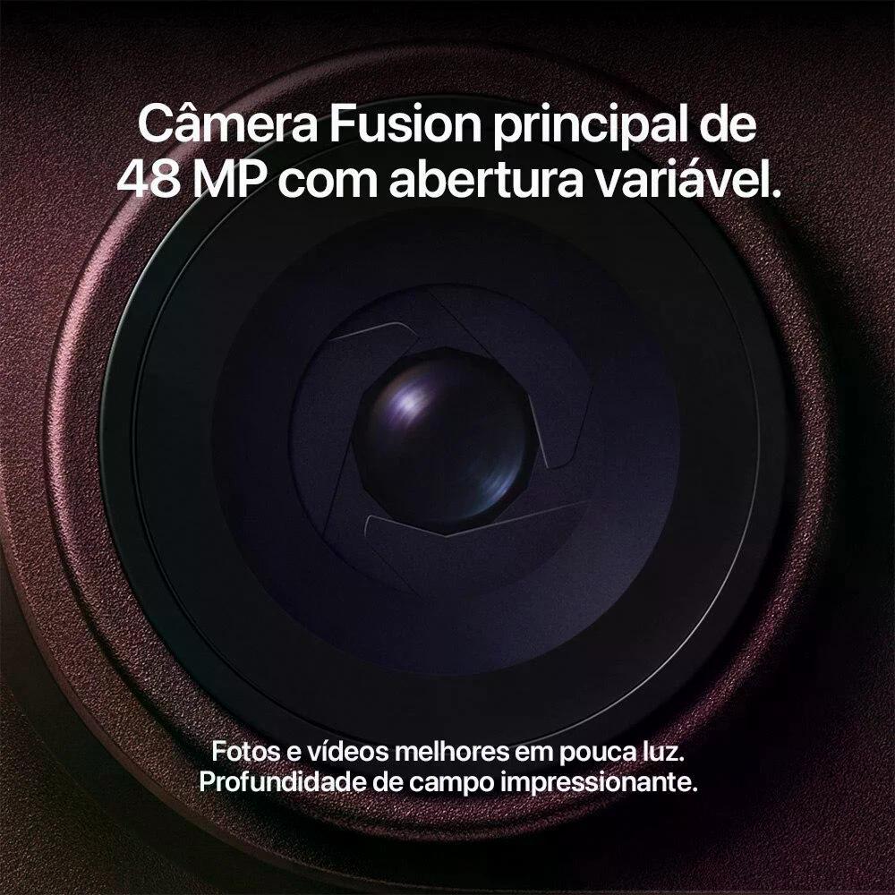 Apple iPhone 18 PRO 256GB Black Tela 6,3 pol. Câmera Tripla Principal Fusion 48 MP