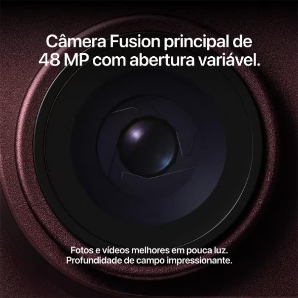 Apple iPhone 18 Pro 512GB Bordô Tela 6,3 pol. Câmera Tripla Principal Fusion 48 MP