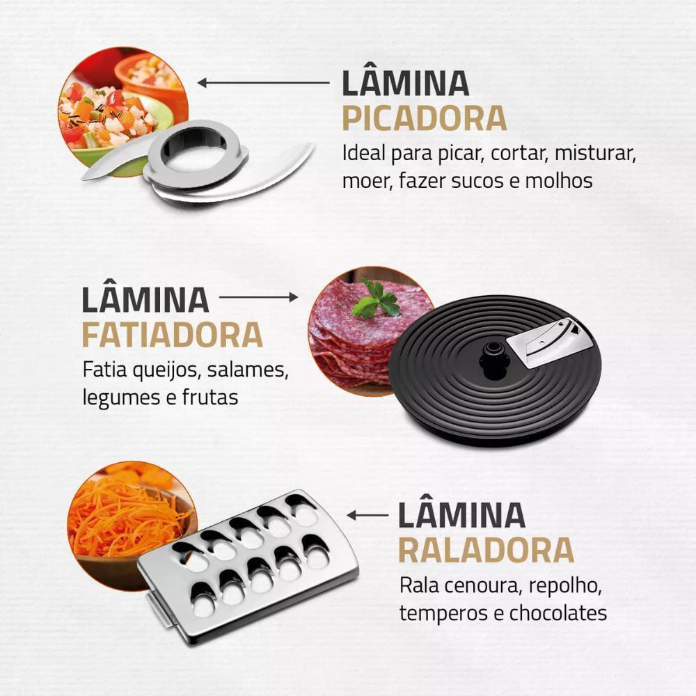 Multiprocessador Turbo Chef 5 em 1 Mondial Preto 1000W MPN-01-B 220V