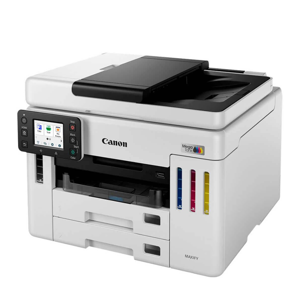 Impressora Canon Multifuncional Mega Tank Maxify GX7110 Branco Bivolt