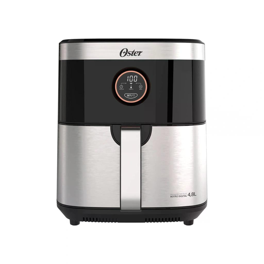 FRITADEIRA OSTER BLACK&INOX SEM ÓLEO, 4,