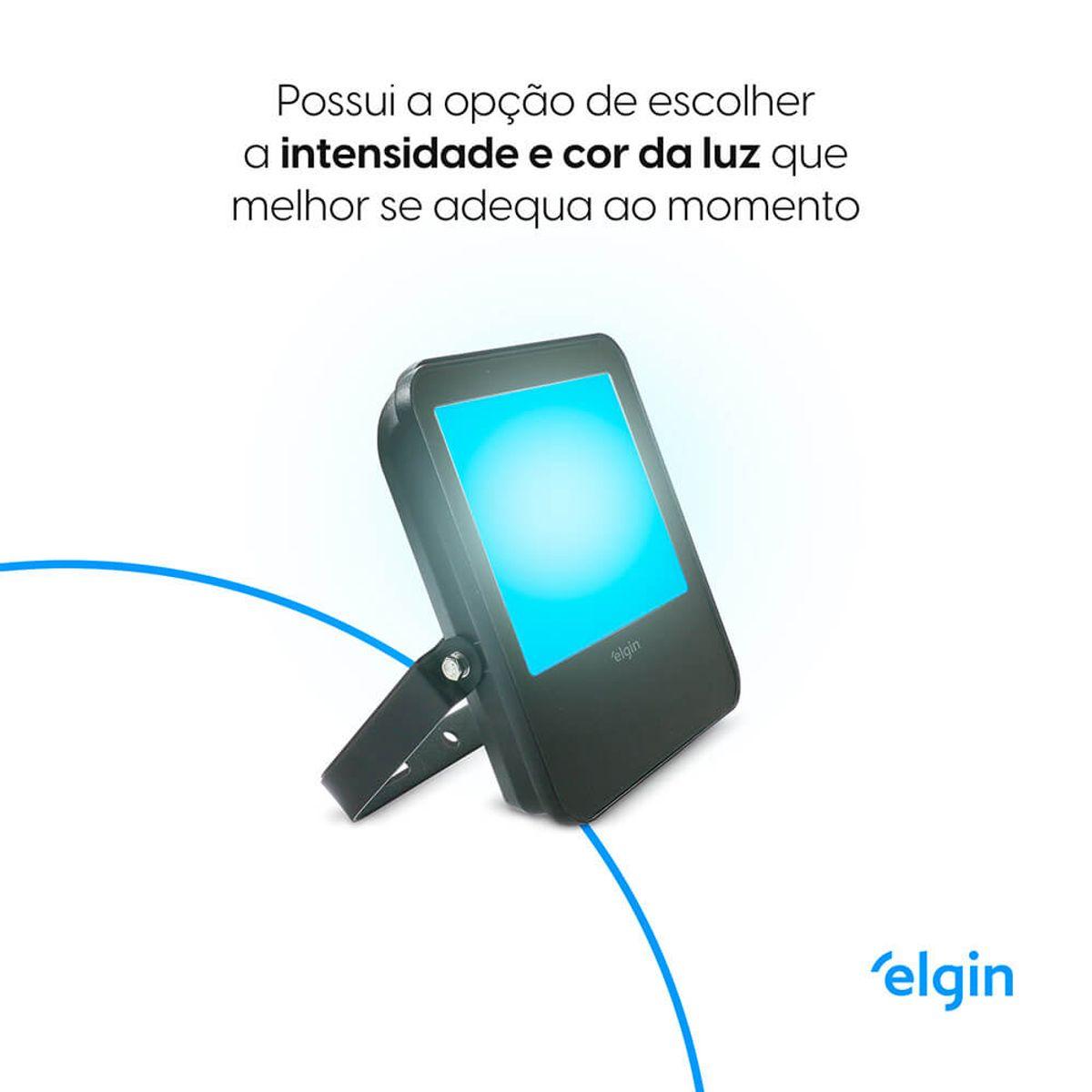 Projetor Refletor Smart Led 50W Compatível com Assistente Bivolt