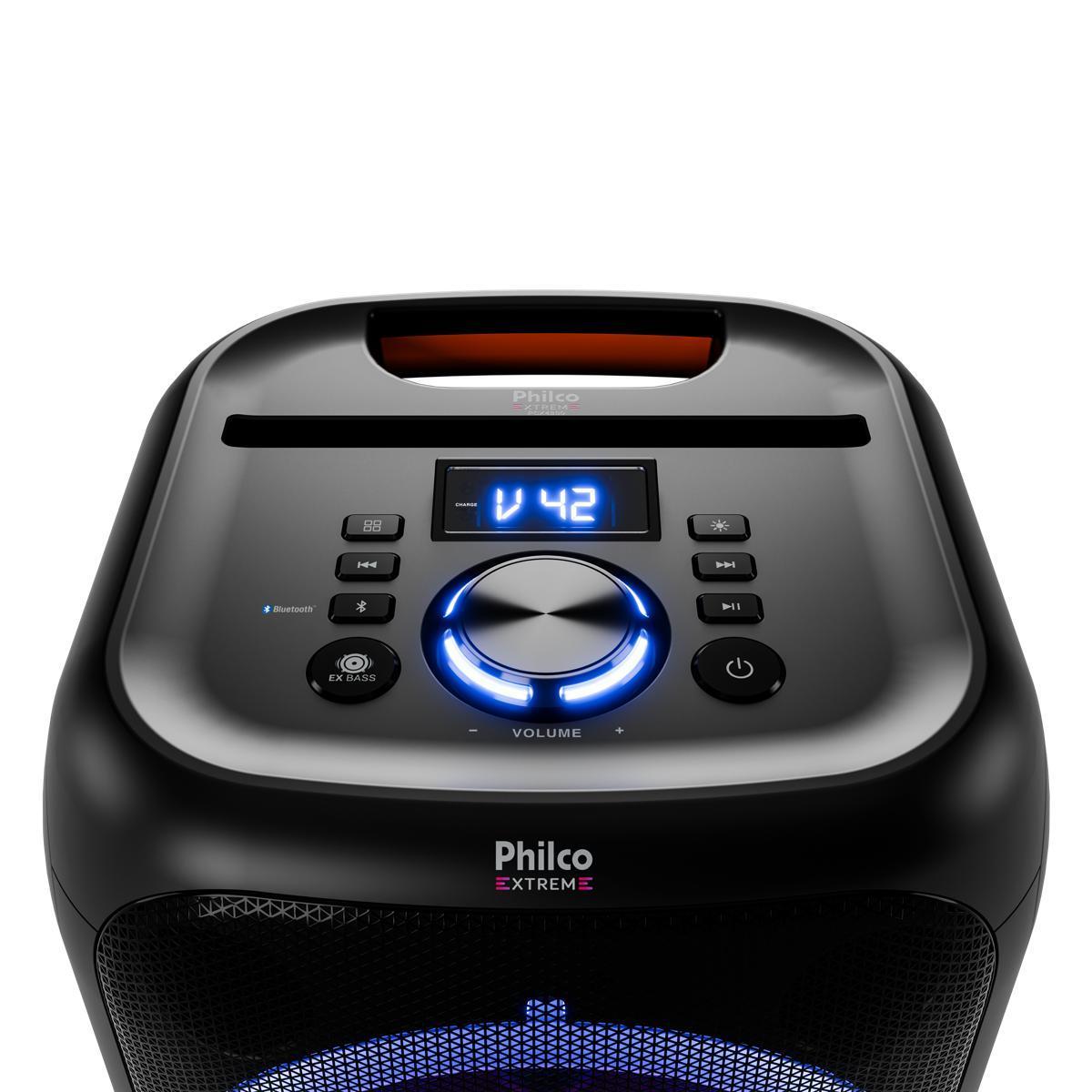 CAIXA ACUSTICA PCX4800 Flash Light 380w Preto Philco