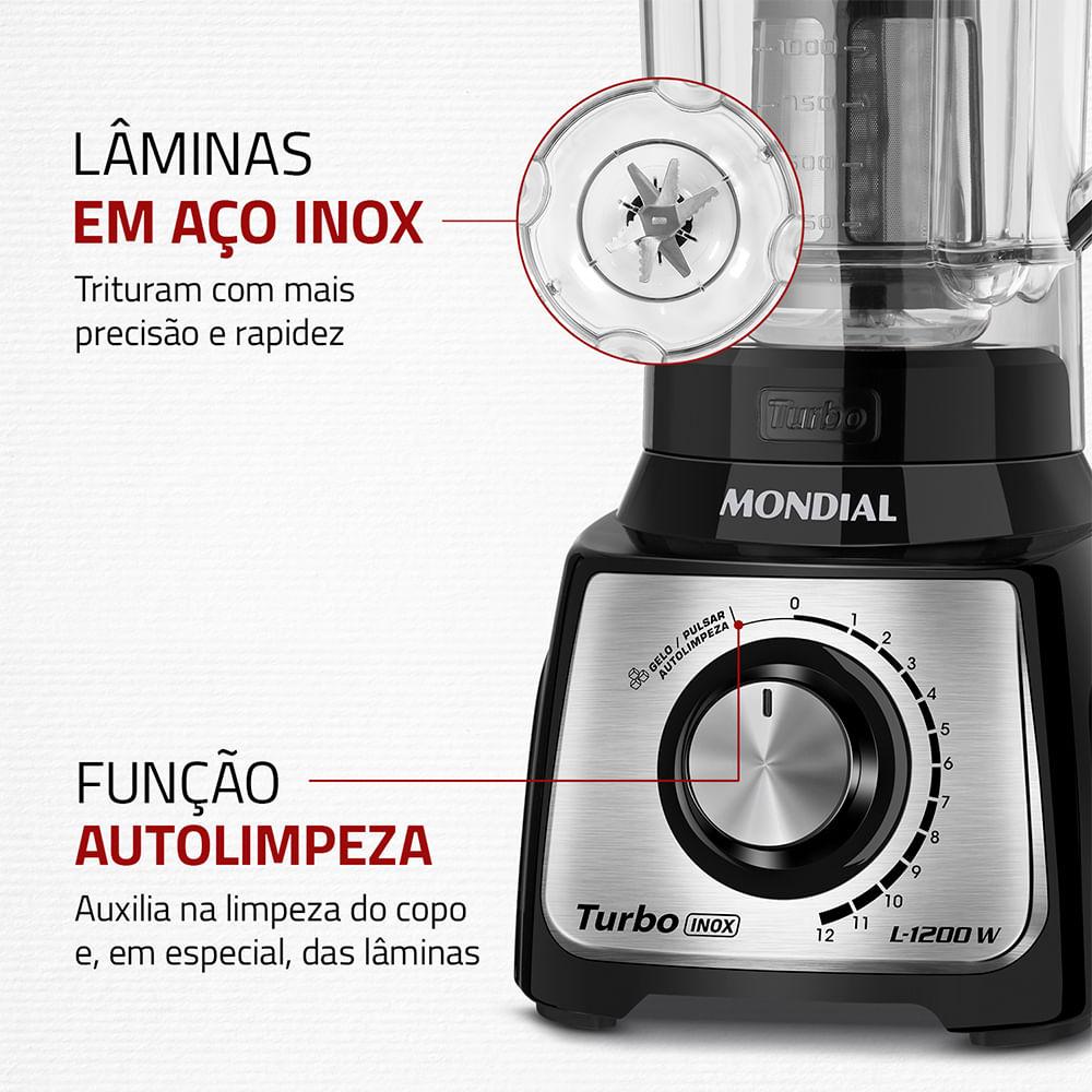 LIQUIDIFICADOR TURBO 1200 L-1200 BI 127V