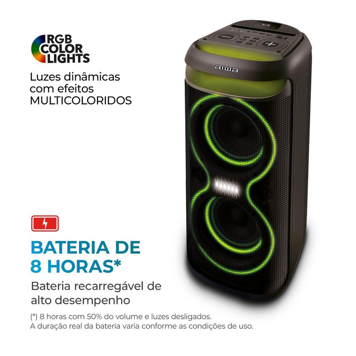CAIXA DE SOM PARTYBOX AIWA PB-08 BLUETOO