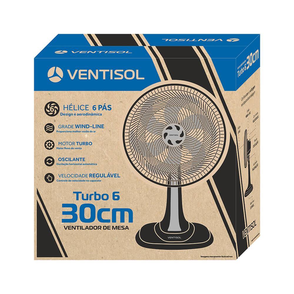 VENTILADOR OSC MES TURBO 6P 30CM PR 127V