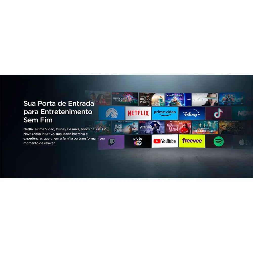 Smart TV LED 50 polegadas SEMP S42 Full HD 60Hz G–TV 50S42 HDR10 Preto Dolby Audio
