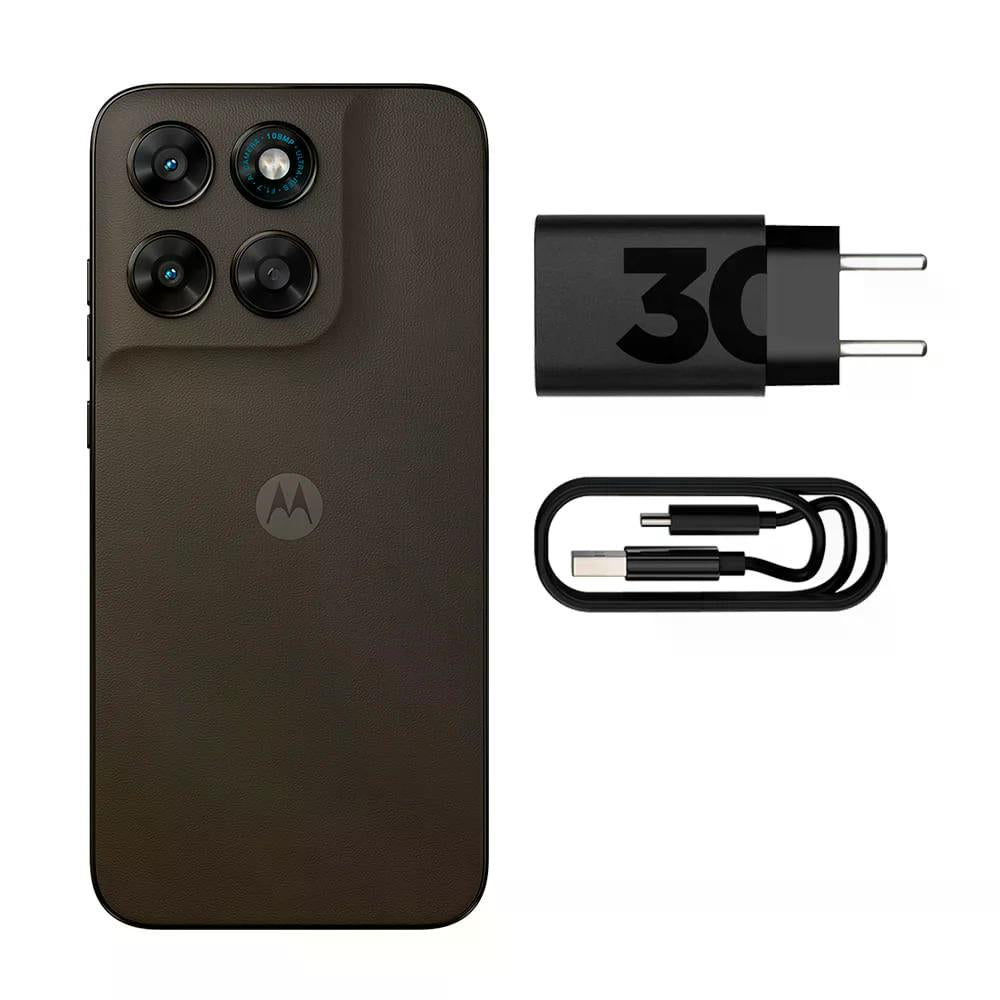 Smartphone Moto G77 5G 256GB 8GB + 16GB RAM Boost Marrom Tela 6,8 pol. Câmera Dupla 108MP