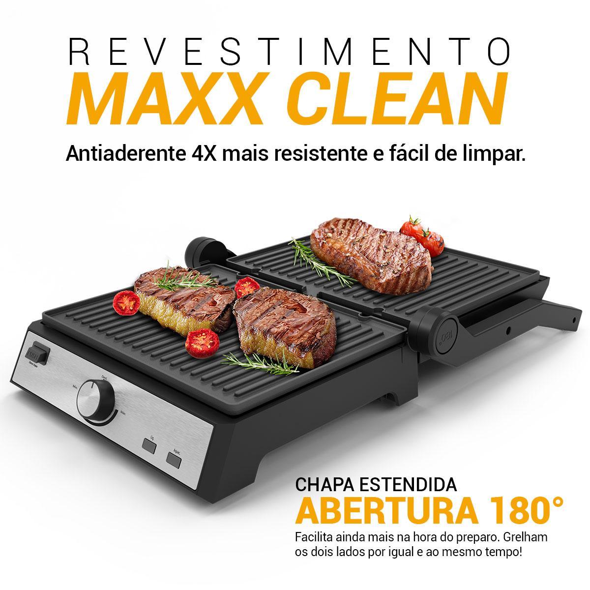 GRILL PHILCO PGR50A 2 EM 1 PRETO 127V