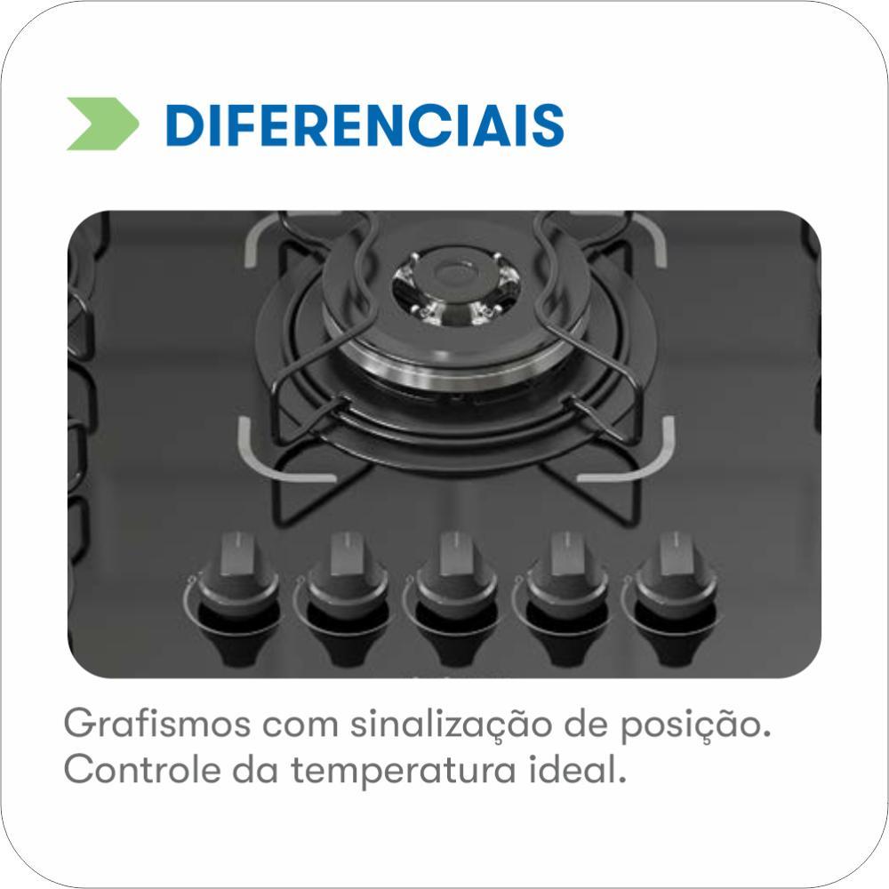 COOKTOP ITATIAIA ESS 5Q TC 127/220V PTO