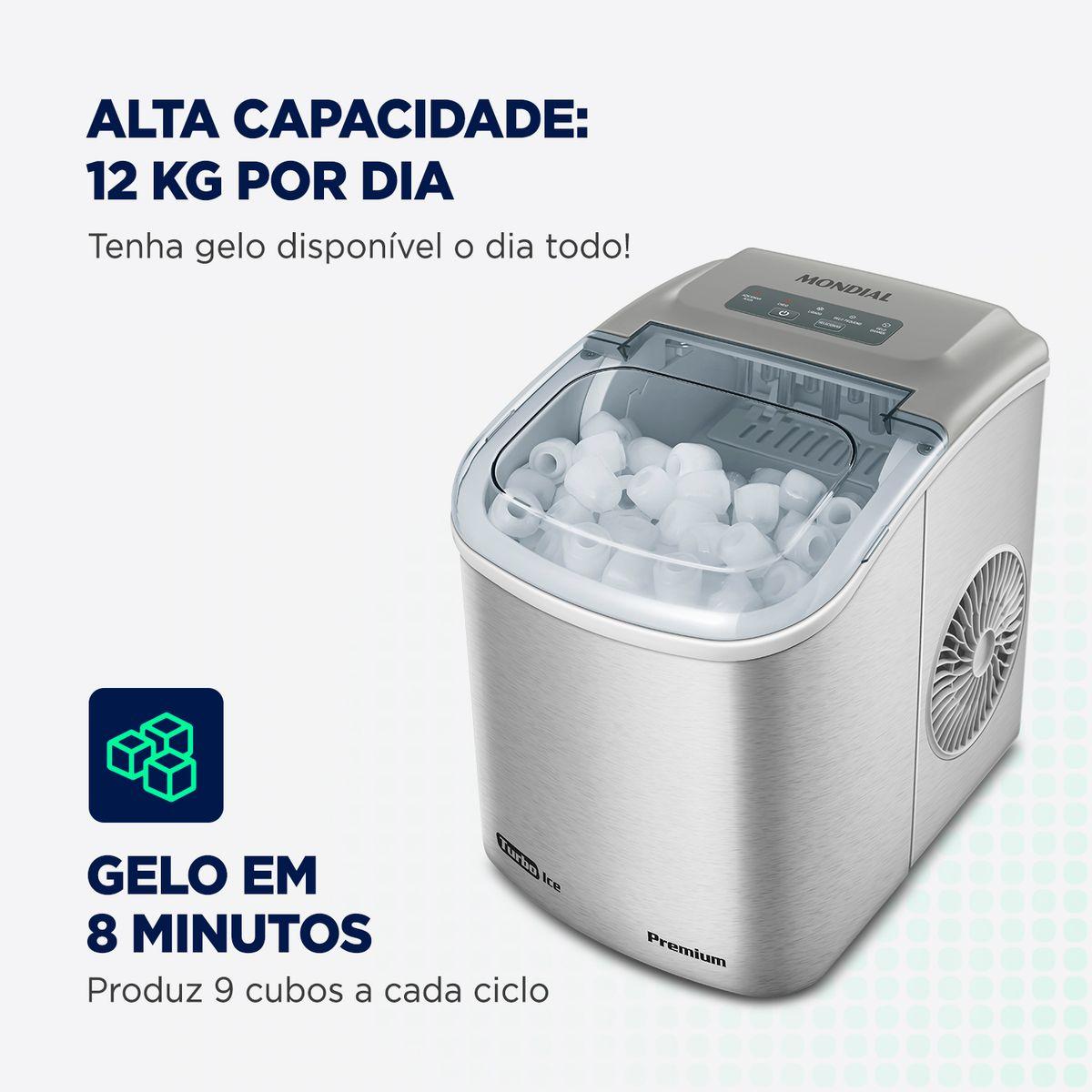 MÁQUINA GELO TURBO ICE PREMIUM MG-12-GI