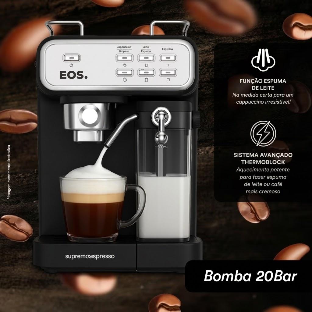 CAFETEIRA ESPRESSO LATTE 3 EM 1 ECF07EC