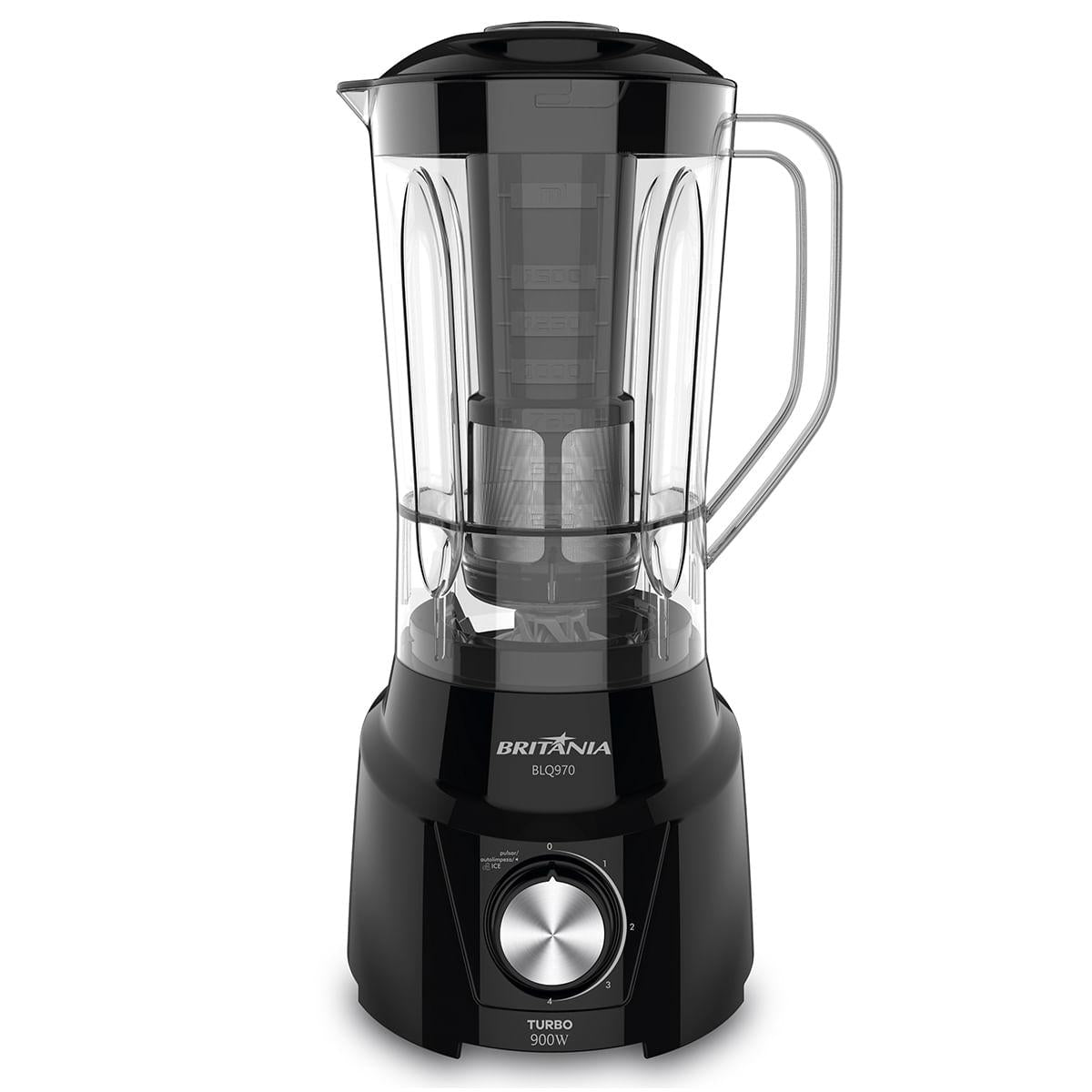 Liquidificador Britânia BLQ970P Turbo 900W Preto 127V