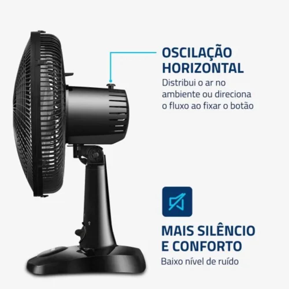 Ventilador de Mesa Mondial 30cm Super Power VSP–30–B 55W 220V Preto