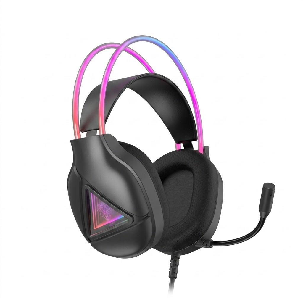 HEADSET GHE1001 COM FIO USB2.0 PRETO